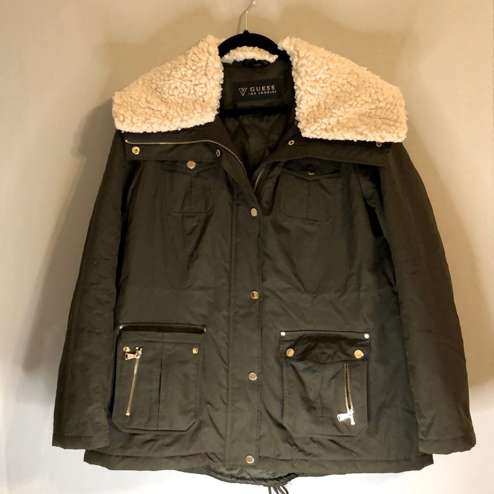 Guess Winter Coat w/ Corseted Back